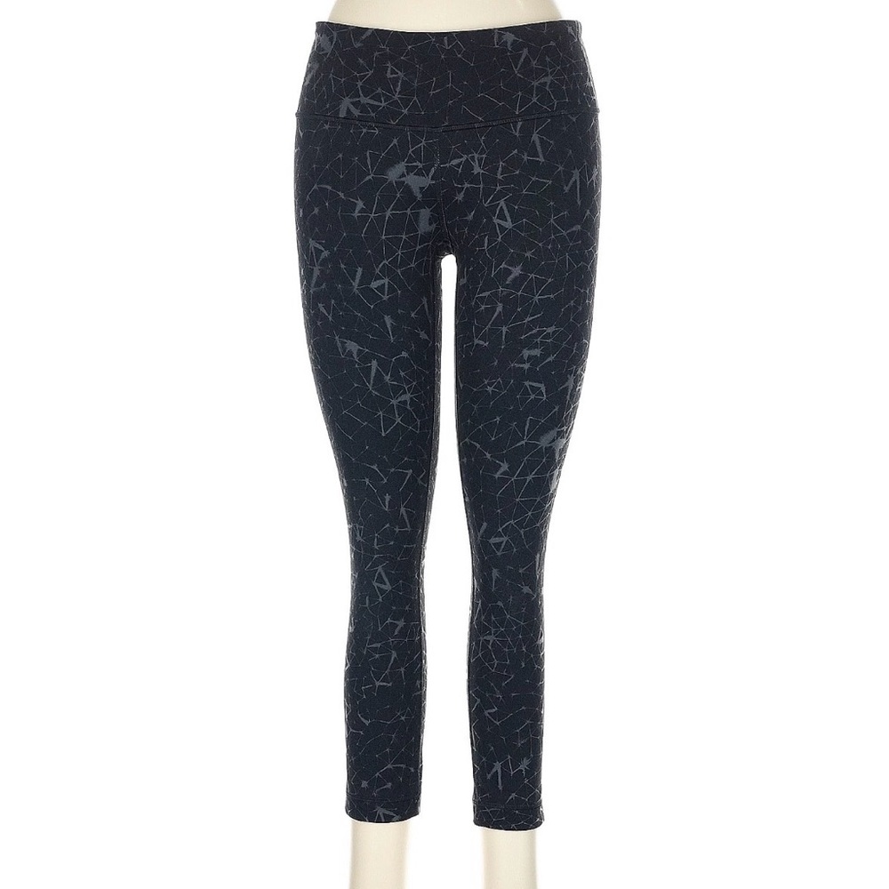 Lululemon Athletica Black and Gray Geometric Leggings